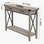 Console industrielle avec tiroirs - table d'entrée de 43 po, canapé long et étroit pour salon, canapé, couloir, vestibule, comptoir de cuisine-105819993