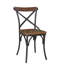 Jaydynn Cross Back Side Chair in Orange/Black
