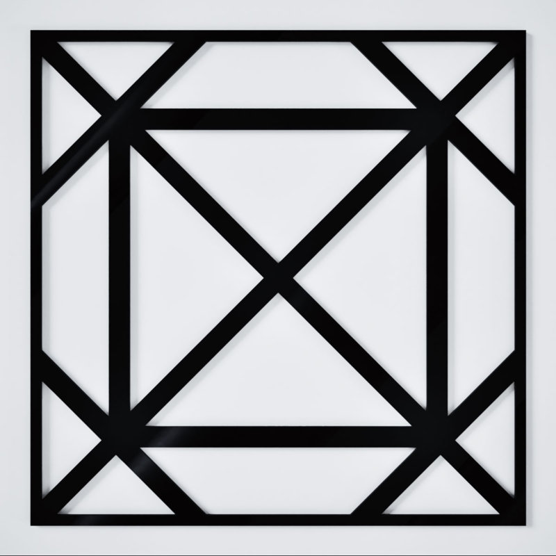 Panneaux muraux décoratifs en acrylique Buxton, moyen, l 15 3/8 po x H 15 3/8 po x T 1/8 po, noir, Noir
