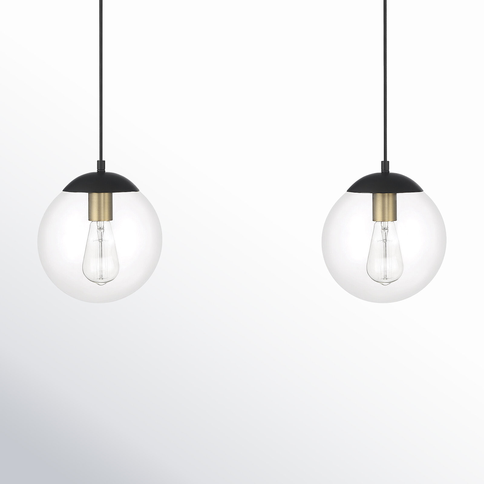 Calissa 2 Light Glass Dimmable Pendant