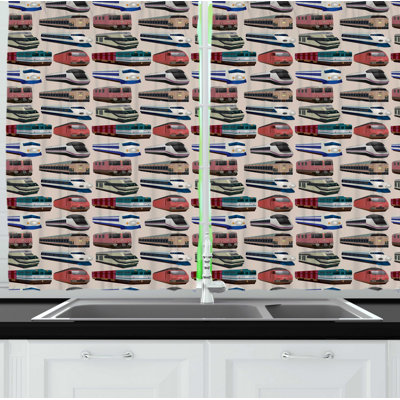 Ruffled Kitchen Curtain