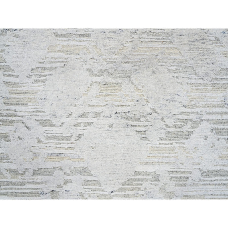 Tapis de couloir oriental gris en laine naturelle nouée à la main 2 pi 6 po x 9 po 9 po 9F23AF8803564BDBB0C590CD5323FF97