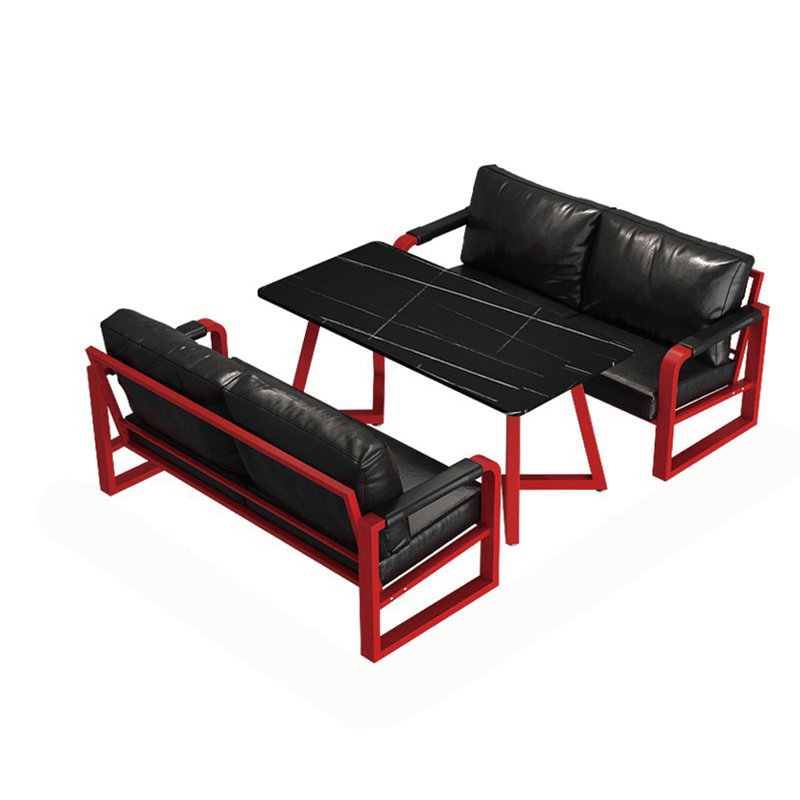 Ensemble de salle à manger Masaichi, H 29,6 po x L 23,7 po x l 47,3 po, Rouge, Rouge