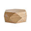 Table basse à rabat 36,09 po Polygon, finition naturelle, placage en bois massif de haute qualité, rangement dissimulé, sans assemblage, convient à la table de détente de chambre à coucher