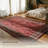  Yildiz - Indoor, Machine Washable Area Rug - 7'10"x10' Dark Red Home Carpet-396729123