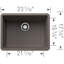 Precis SILGRANIT 24" L x 17.75" W Undermount Kitchen Sink-83850299