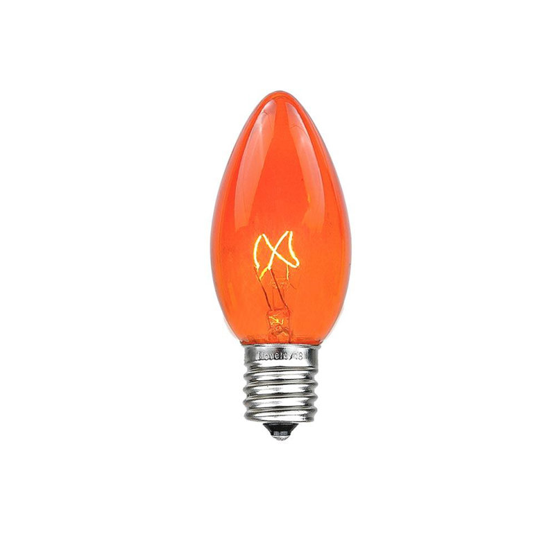 Lampe de noël 25 lumières de chaîne, Ambre, 100, 120"