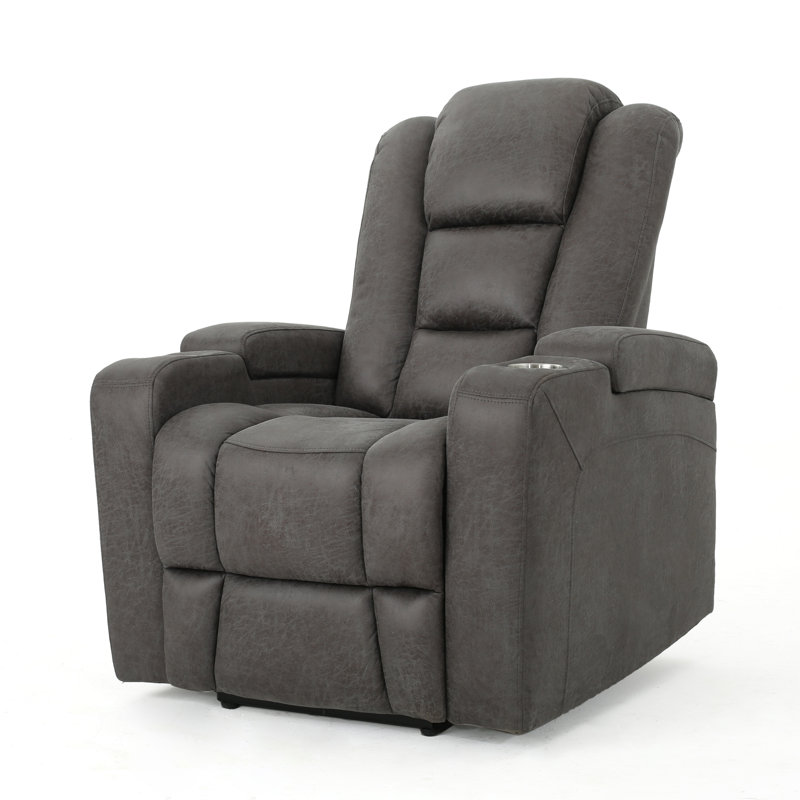 Fauteuil inclinable standard 33 po de large avec rangement pour accoudoirs et USB
