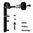 72 In Bi-Folding Barn Door Hardware Kit For Double Door-93940709