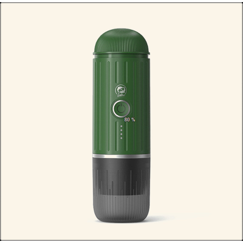 100W Machine à café à capsules 2In1 + café chauffé à la poudre 88-92 掳 C, Vert foncé