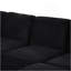 Canapé modulaire en forme de U Canapé modulaire rembourré en L de 125,2 po avec repose-pieds mobile et poches de rangement latérales pour le salon, noir-1055355280