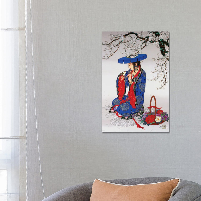Melody Of Spring - Painting on Canvas, 66.04 cm H x 45.72 cm W x 3.175 cm D, Wrapped Canvas