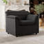 Fauteuil surdimensionné de 97 cm (38 pouces) recouvert de chenille, fauteuil d'appoint idéal pour le salon, la chambre ou un appartement.-63302201