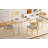 Gariepy 5-Piece Dining Set with Faux Wood Tabletop & Upholstered Chairs-114838508