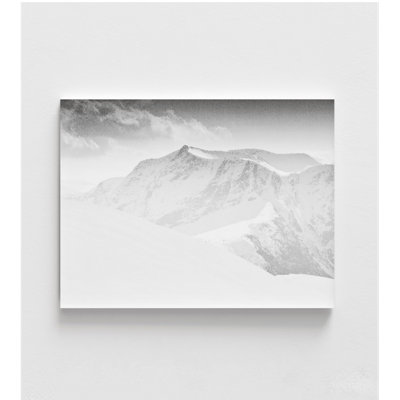 Reproduction de photo inspirée de l'hiver, chalet confortable, illustration de montagne rustique Airbnb, cadeau pour chalet de chasse de grand-père