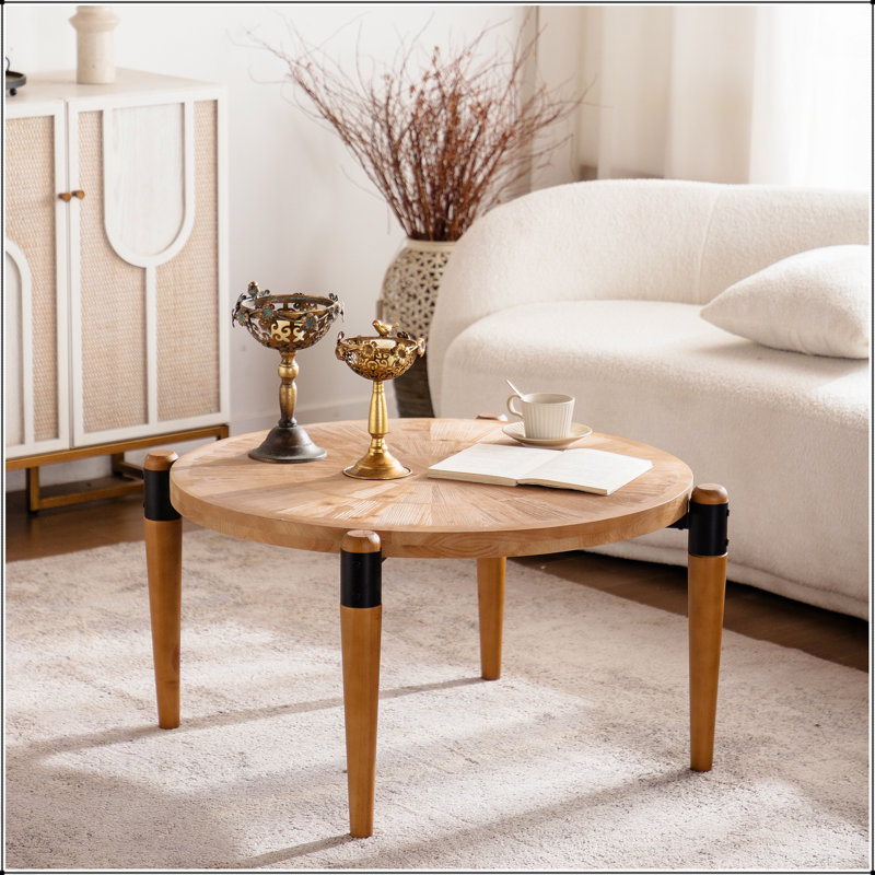 Table basse en bois, table basse rustique de salon rustique, table de centre moderne pour la maison et le bureau