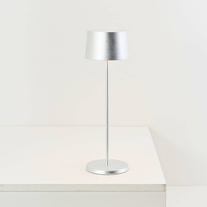 Olivia Pro Table Lamp, Silver Leaf, Silver Leaf