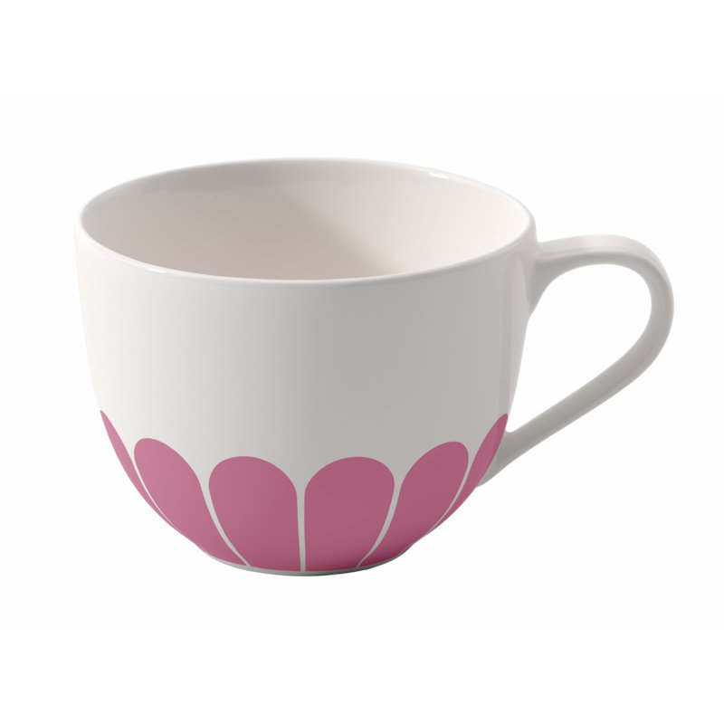 Tasse à café Villeroy & Boch Fleur Cassis, porcelaine de qualité supérieure, fabriquée en Allemagne. Va au lave-vaisselle et au micro-ondes, tasse à café ou à thé, motif floral, capacité de 5,5 oz, 4,5 x 3,5 x 2,5 po, rose