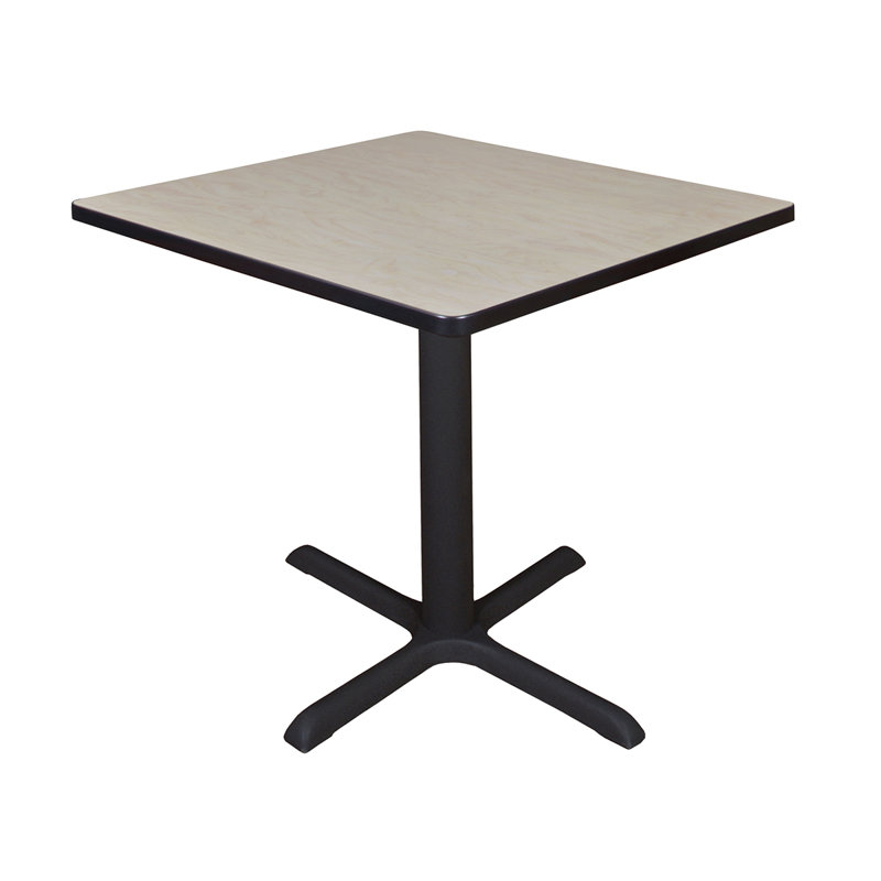 Neyland Cain Square X-Base Breakroom Table, Maple, 29" H x 30" L x 30" W
