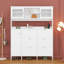 Armoire à chaussures multifonctionnelle avec 6 tiroirs rabattables et 3 tablettes réglables-372989397