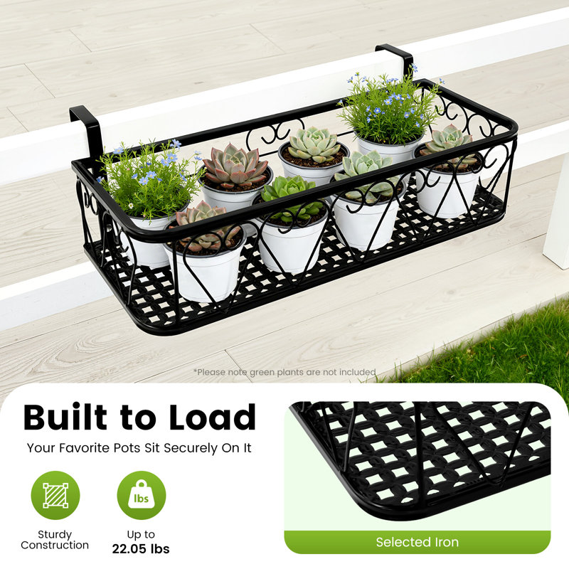 Metal Railing Planter