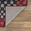 Tapis antidérapant en polyester gris ardoise lavable à la machine-1182061220