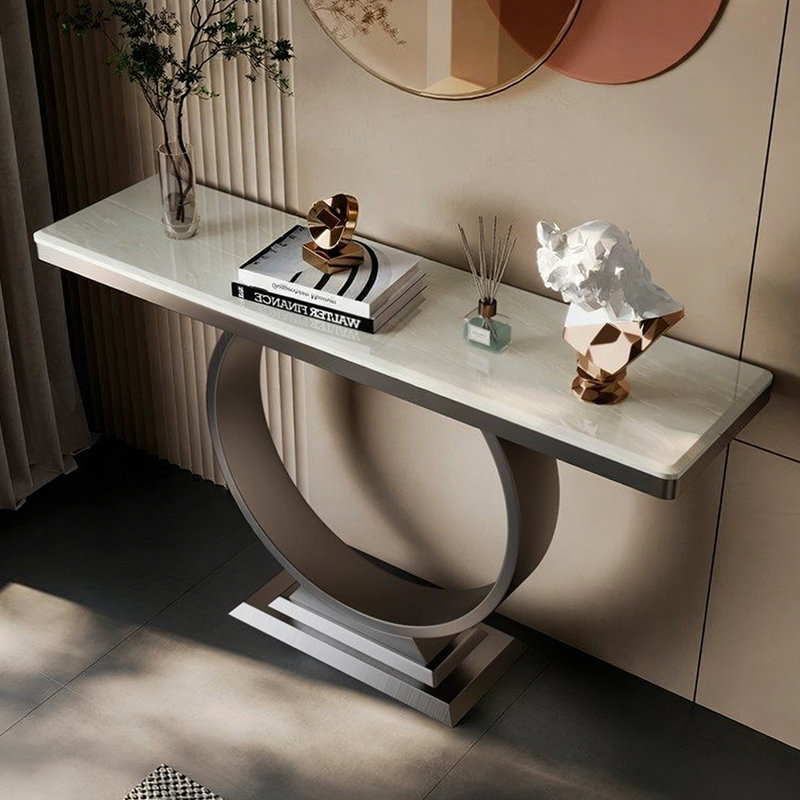 Console 47,2 po Orona, H 33,5 po x l 55,1 po x P 13,8 po, Blanc, Gris