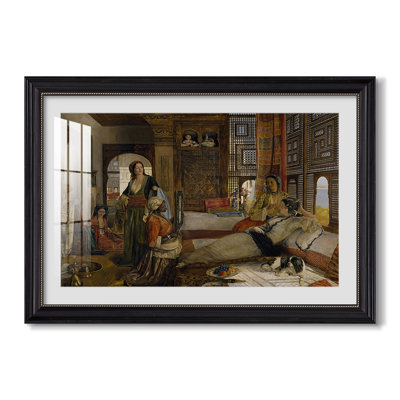 The Harem, 1876-John Frederick Lewis-Custom Framed Canvas