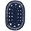 Reef Navy Handwoven Indoor/Outdoor Oval Rug