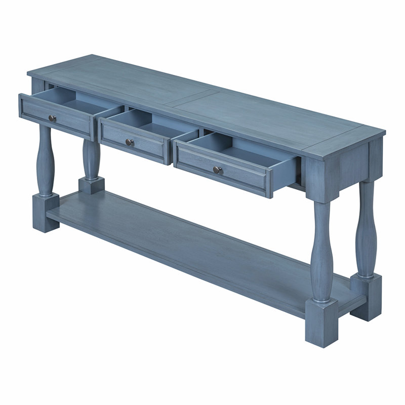 Huffine 64.2" Console Table, Navy