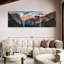 «Mountain Yosemite Sunset Splendor» sur toile, reproduction de 3 pièces-97912541