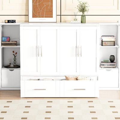 Moderne avec tablettes, tiroirs et taille compacte -
