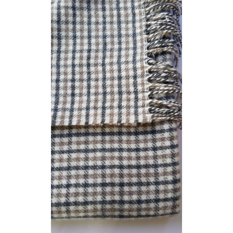 Dalton Throw Blanket, Beige/Blue/Green