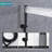 Wall Mounted Round Shower Combo Set With 10" Rain Shower Head And Handheld Shower Head Set With Pressure Balancing Valve-126529082