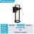 2 Pack  16”H 1-Light Matte Black Outdoor Wall Lights,  Outdoor Wall Sconce With Clear Glass(Bulb Not Include)-1697465618