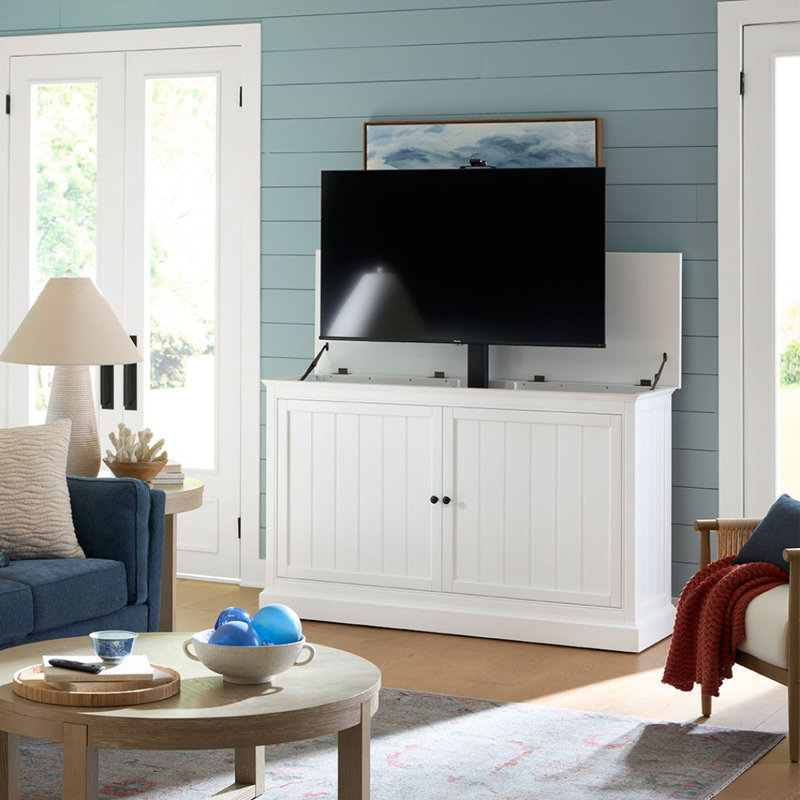 Le meuble télé pour téléviseur 65 po Shoreline, Blanc