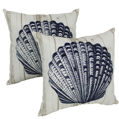 Seashell Indoor/Outdoor Throw Pillow