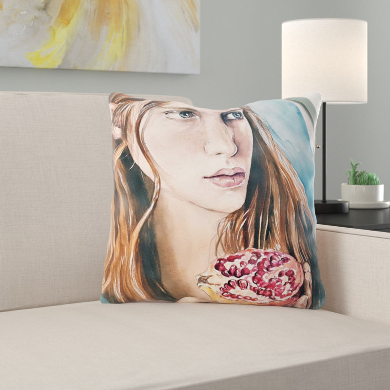 Coussin décoratif Bondurant Art, Micro suède, Intérieur