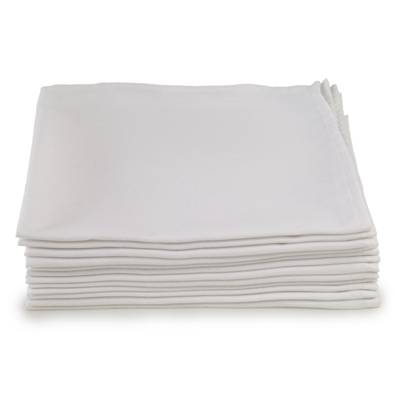 Polyester Solid Colour Square Napkin, White
