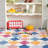 Colorful Diamond for Kids Washable Non-slip Rug Circus on Cream-477690670-470197561
