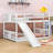 Evlynn Full Over Full Wood Bunk Bed with Ladder and Slide-2127054466