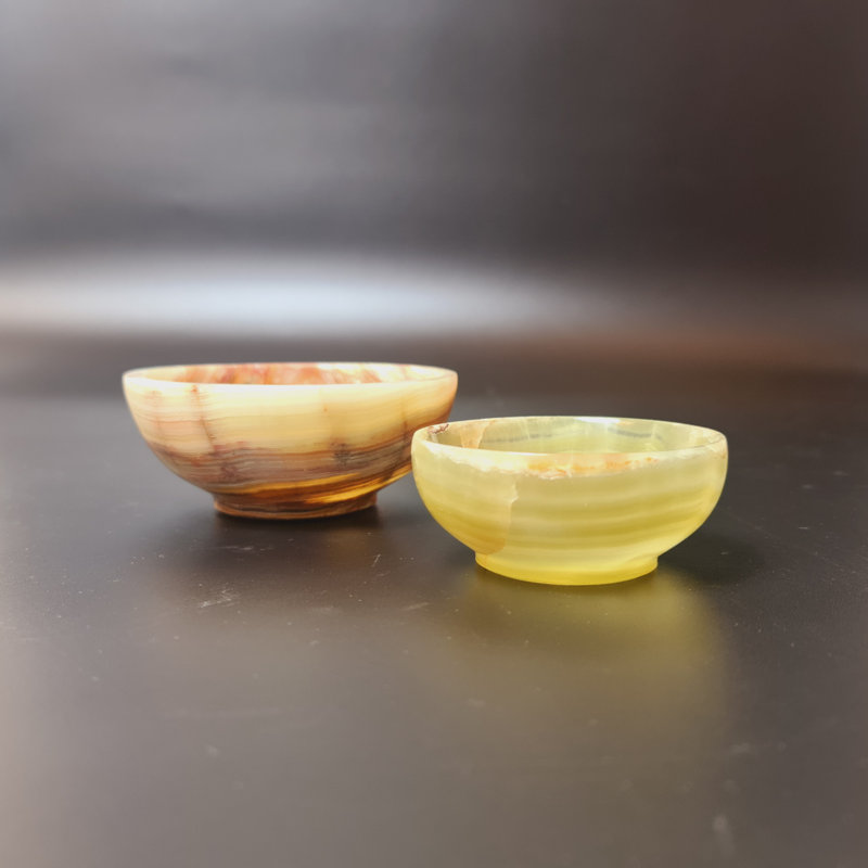 Armie Handmade Marble Decorative Bowl 2, 2.5cm H x 8cm W x 8cm D
