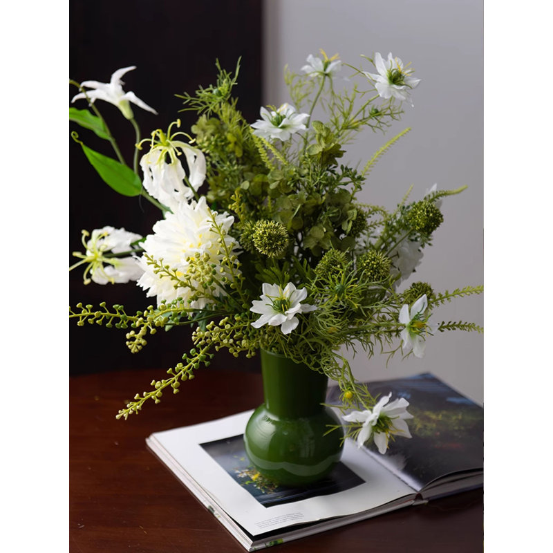 Bouquet de verdure artificielle luxueuse exquise lumière de salon
