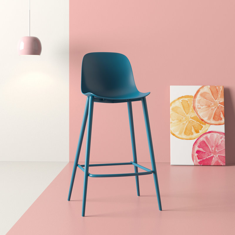 Tabouret de comptoir de 26 po Sylvester, Rosé