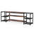 Industrial Black Wood Tv Stand, Large Storage, Home Entertainment