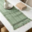 Chemin de table Boho pour cuisine, décor rustique maison de campagne, centre de table en lin de coton tissé Macrame, petit chemin de table basse pour la commode-760045981-760045982