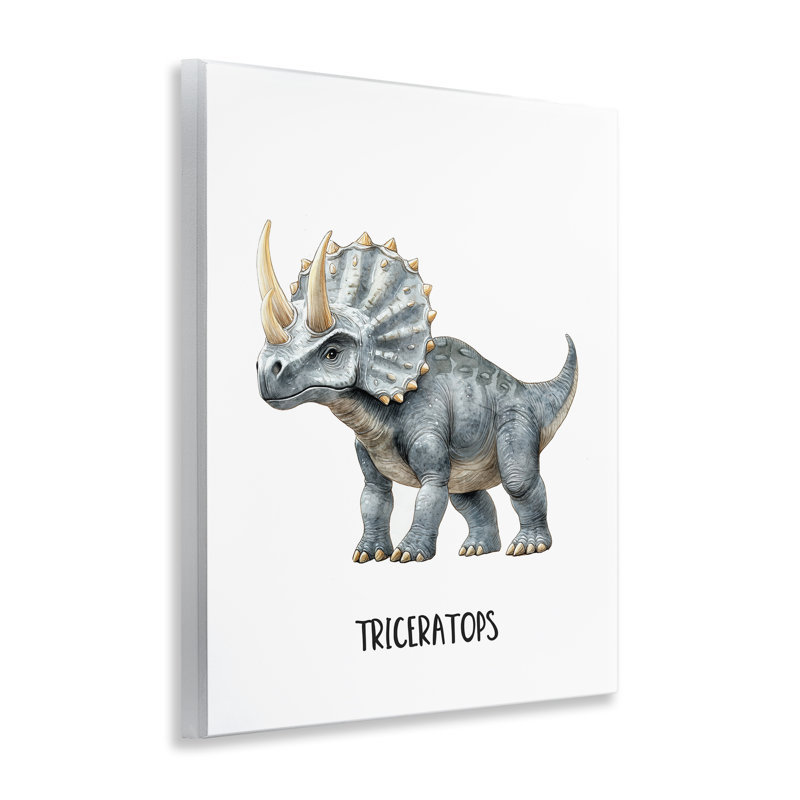 «Meet The Triceratops», plaque murale, design par Christine Simpson Art