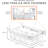 Sorbus Clear Acrylic Pull Out Fridge Drawer with Handle 2 Pack