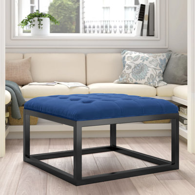 Aairah 72cm Wide Tufted Square Cocktail Ottoman