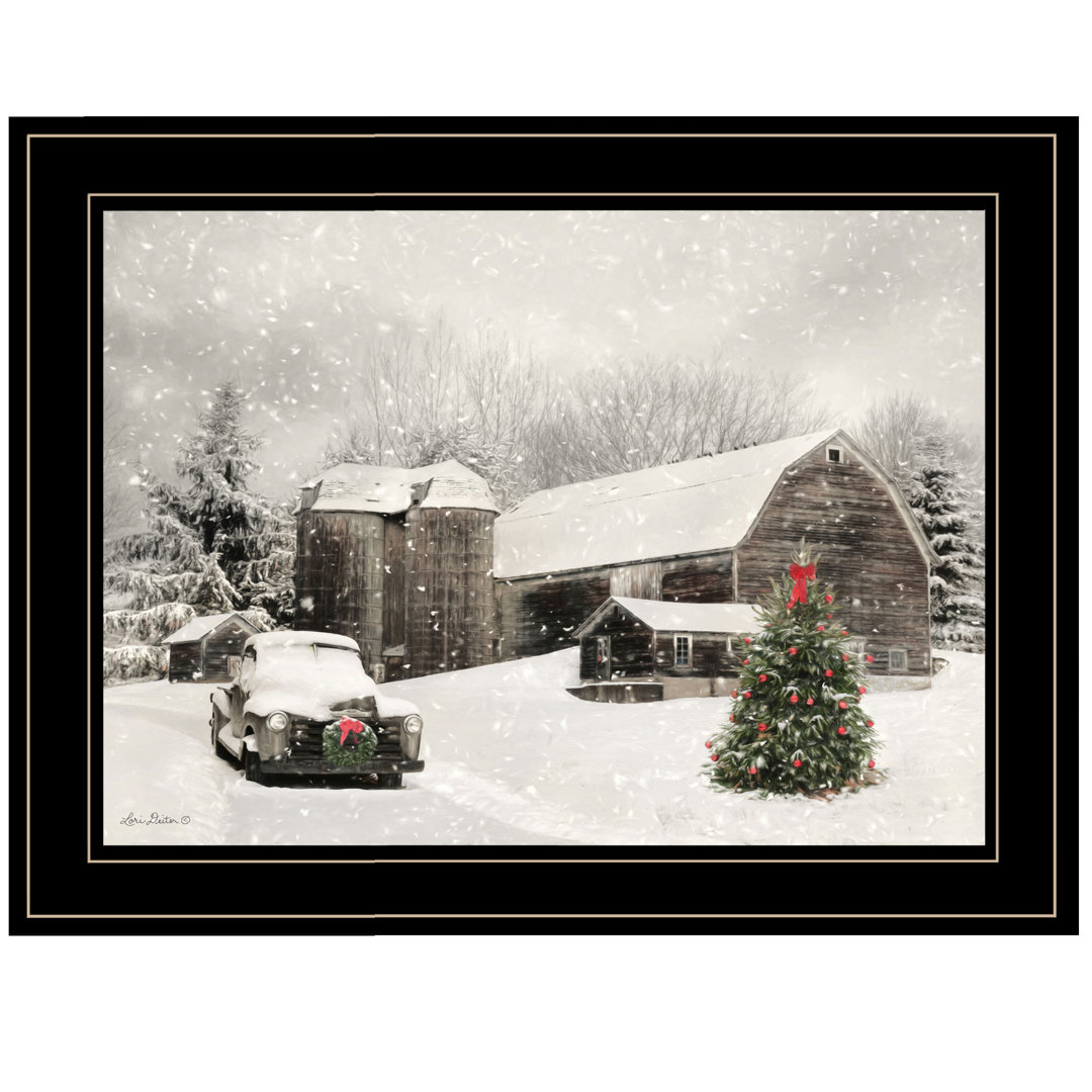 Farmhouse Christmas Framed Wall Art for Living Room, Home Wall Décor Framed Print by Lori Deiter The Holiday Aisle®